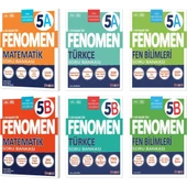 Fenomen Okul 2025 5. Sınıf Matematik + Türkçe + Fen A + B Serisi Soru Seti 6 Kitap Güncel Müfredat - 1