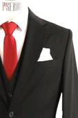 Yelekli Takım Elbise Slim Fit - 6