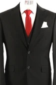 Yelekli Takım Elbise Slim Fit - 5