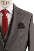 Yelekli Takım Elbise Slim Fit - 6
