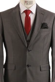 Yelekli Takım Elbise Slim Fit - 5