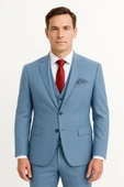 Yelekli Takım Elbise Slim Fit - 1