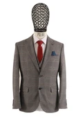 Yelekli Takım Elbise Slim Fit - 4