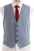 Yelekli Takım Elbise Slim Fit - 7