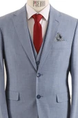 Yelekli Takım Elbise Slim Fit - 5