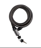 RAPTOR Anahtarlı Zincir Kilit 3.8x12x180 Cm Siyah Bisiklet Motosiklet Bebek arabası Güvenlik Kilidi thumbnail 3