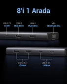 UGREEN 35588 8'i 1 Arada USB 3.0 100W PD Port Çoklayıcı Hub, 35588 - 2