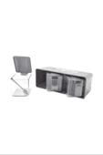 LitaeTrend 3 Lü Baharatlık Set Duvar Askılı Royaleks-L677 - 2