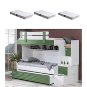 Ranza, Su Yavrulu Ranza - Yeşil 3 Adet Comfort Yatak thumbnail 1