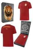 Galatasaray Orijinal Lisanslı Sıfır Yaka Kırmızı Antrenman 5 Yıldızlı T-Shirt Gs Aslan Baskılı Hediyelik Ahşap Kutulu thumbnail 1