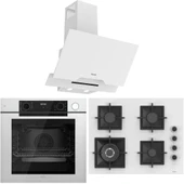 Ferre FryArt Artline Steam QEP64CB - SC406-WFA - D064-SA 9 Prog. Dijital Turbo Ank. Set - Beyaz - 1