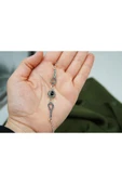 kadın 925 ayar gümüş oltutaşı damla bileklik sb0008 - 4