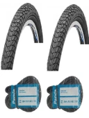 Chaoyang 20 Jant 20x1.75 Bisiklet Dış Lastiği Yol Tipi H-537 X 2 Adet + Panda İç Lastik Seti - 1