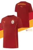 Galatasaray Orijinal Lisanslı Sıfır Yaka Kırmızı Antrenman 5 Yıldızlı T-Shirt + Şal Kaşkol Set Hediyelik Ahşap Kutulu thumbnail 2