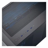 Aerocool P300C USB 3.2 ARGB mATX Mini Tower Siyah Kasa thumbnail 4