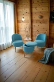 WoodyMaison Bella Oturma Takımı–İkili Koltuk, İki Adet Berjer ve Bir Adet Sandıklı Puf, Ofis & Salon Kullanımı - 1