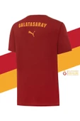 Galatasaray Orijinal Lisanslı Sıfır Yaka Kırmızı Antrenman 5 Yıldızlı T-Shirt + Şal Kaşkol Set Hediyelik Ahşap Kutulu thumbnail 5