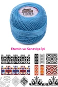 LitaeTrend Kaplan Etamin Ve Kanaviçe İpi 8 No Kod/Renk: 995 - Royaleks thumbnail 2