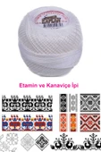 LitaeTrend Kaplan Etamin Ve Kanaviçe İpi 8 No Kod/Renk: K.BEYAZ - Royaleks thumbnail 2