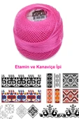 LitaeTrend Kaplan Etamin Ve Kanaviçe İpi 8 No Kod/Renk: 111 - Royaleks thumbnail 2