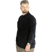 Erkek Sweatshirt Polo Vnz Selanik 20440 Siyah - 3