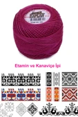 LitaeTrend Kaplan Etamin Ve Kanaviçe İpi 8 No Kod/Renk: 599 - Royaleks thumbnail 2