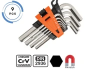 Retta RAT3009 9 Parça Kısa L Allen Anahtar Takımı - 2