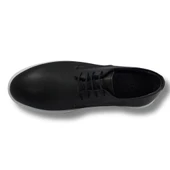 Erkek Deri Klasik Ayakkabı Kundura Ortapedik Taban Erkek Ayakkabı Siyah Beyaz Taban thumbnail 3