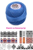 LitaeTrend Kaplan Etamin Ve Kanaviçe İpi 8 No Kod/Renk: 820 - Royaleks thumbnail 2