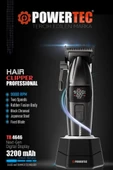 Powertec TR-4646 Profesyonel Saç Sakal 9000 RPM Tıraş Makinesi - 7