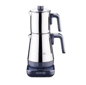 KORKMAZ A850-03 MODERNA ELEKTRİKLİ ÇAY MAKİNESİ (GRİ/KROM) - 1