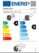 KUMHO 255/50R19 107V XL ECSTA PS71 (EV) 2025 ÜRETİM YAZ LASTİĞİ thumbnail 2