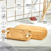 Karaca Lily Bamboo 2'li Pro Kesme Ve Sunum Tahtası thumbnail 1