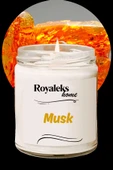 LitaeTrend Doğal Özel Seri Kokulu Dekoratif Kavanoz Mum 210 cc - Musk Esansı - RYL - 1
