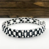 925 Ayar Gümüş Saat Kordonu Erkek Bileklik thumbnail 1