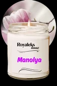 LitaeTrend Doğal Özel Seri Kokulu Dekoratif Kavanoz Mum 210 cc - Manolya Esansı - RYL thumbnail 1