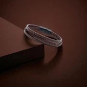 Sadece Kahverengi Saç Örgü Ve Çelik Bileklik 31833B10D4 thumbnail 2