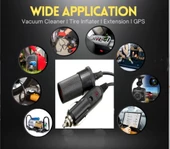 Araç Çakmak Uzatma Kablosu 12-24 Volt 16Amper 2 X1,5mm TTR Bakır 3 Mt-Siyah thumbnail 7