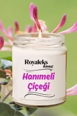 LitaeTrend Doğal Özel Seri Kokulu Dekoratif Kavanoz Mum 210 cc - Hanımeli Esansı - RYL - 3