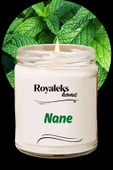 LitaeTrend Doğal Özel Seri Kokulu Dekoratif Kavanoz Mum 210 cc - Nane Esansı - RYL thumbnail 1