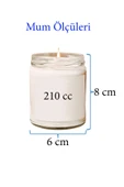 LitaeTrend Doğal Özel Seri Kokulu Dekoratif Kavanoz Mum 210 cc - Nane Esansı - RYL thumbnail 2