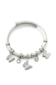 LitaeTrend Kelebek Charm Bilezik - Gümüş - 2