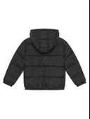 Erkek Çocuk Siyah Logo İşlemeli Kalın Mont - 2