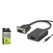 Hadron Hdx7794 Vga To Hdmi F Çevirici + Audio 1080P Siyah - 1