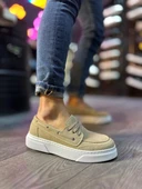 Pabucmarketi Erkek Günlük Ayakkabı Yüksek Taban Vizon - 3