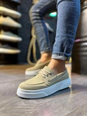 Pabucmarketi Erkek Günlük Ayakkabı Yüksek Taban Vizon - 1