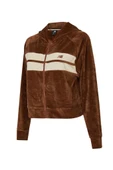New Balance Lifestyle WNJ3506-BRW Kahverengi Kadın Kapüşonlu Sweatshirt - 1