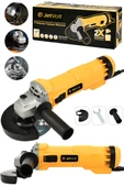 JetVolt Profesyonel 750W Avuç Taşlama Makinesi 125mm Bakır Sargılı Spiral - Sarı - 1