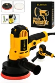 JetVolt 12V Orbital 8 Kademli Cila Pasta Parlatma Polisaj Makinesi - Sarı - 1