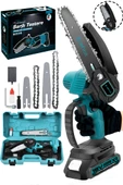 JetVolt Profesonel Metal Dişli 18V 1.5Ah Şarjlı Dal Budama Testeresi - Mavi - 1